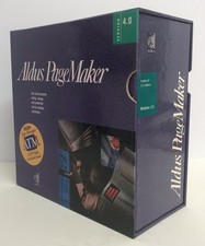 Vintage ALDUS PAGEMAKER Manual Set w/ 5.25 Floppy Disks Windows 3.0 picture