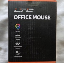 LTC OM021 Wireless RGB Mouse Pink – Bluetooth & 2.4G – Rechargeable – NEW picture