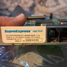 VINTAGE SupraExpress 14.4i PnP ISA Fax Modem Controller Card w/ RJ11 picture