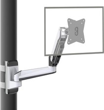 CondoMounts CLMMMAW2022 Height Adjustable Full Motion TV Pillar Mount White 32
