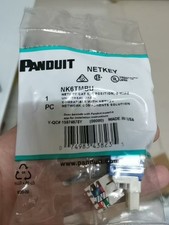 PANDUIT NETKEY NK6TMBU 8 WIRE TOOL-LESS KEYSTONE JACK BLUE CAT6 (10pes) picture
