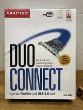 New Adaptec DUOConnect Combo Firewire and USB 2.0 Card AUA-3020 picture