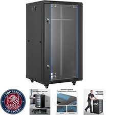 22U Network Cabinet Wall Mount, 23.6 In Depth, 300 Lbs Max Load Capacity Server picture