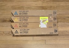 OEM Ricoh Savin Lanier MP C3502 Toner Set Black Yellow Magenta Cyan OPEN BOX picture