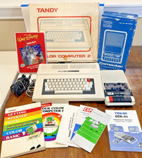 Radio Shack Tandy TRS-80 Color Computer 2 (CoCo 2) with CCR-81 Cassette Recorder picture