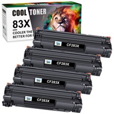 1-4 PACK For HP 83X CF283X Toner Cartridge LaserJet Pro MFP M225dw M202dw M202n picture