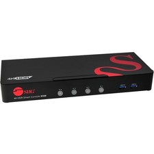 SIIG 4-Port HDMI 4K60Hz HDR Smart Console KVM Switch with USB 3.0 Multi-Media picture