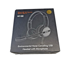 EKSA Telecom H12E USB Noise Cancelling Headset Boom Mic Over-Ear NEW picture