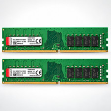 Kingston 32GB 2x16GB DDR4-2666 PC4-21300 CL19 2Rx8 UDIMM KVR26N19D8/16 picture