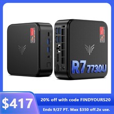 KAMRUI E3B Gaming Mini PC Computer,AMD Ryzen 7 7730U,16GB LPDDR4X 1TB SSD,WiFi 6 picture