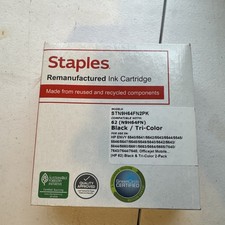 Staples Ink Cartridge Black/Tri-Color  2 Pack STN9H64FN2PJ picture