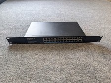 NICGIGA 26-Port Ethernet Switch FS2420GP 24-Port PoE+ 2 Uplink 320W Rackmount  picture