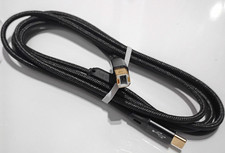 AGVEE USB-C to USB-B MIDI Braided Cable 6.5 ft Black (Type C to Type B) picture