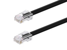 Monoprice Cat6A Patch Cable 30ft Black 26AWG 10G RJ45 Non-Booted Ethernet Cord picture