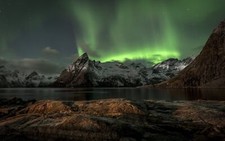 Landscape nature mountains norway nordic Custom Gaming Mat Desk picture