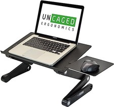 B - WORK EZ BEST XL ADJUSTABLE LAPTOP STAND LAP DESK WEBLS picture