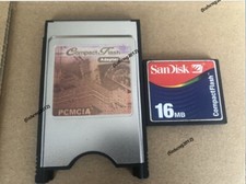 SANDISK 16MB Compact Flash +ATA PC card PCMCIA Adapter picture