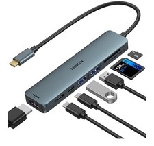 USB C Hub HDMI Adapter for MacBook Pro/Air, MOKiN 7 in 1 USB C Dongle with HDMI, picture