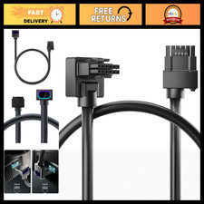 12VHPWR Modular Cable 16-Pin Male to Male Adapter, 90 Degree for RTX 40/50 Serie picture