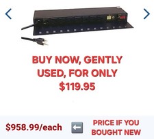 APC Metered Rack PDU 8-Outlet 120V 15A NEMA 5-15P LED Display picture
