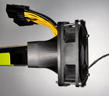 92mm Cooling Shroud for Nvidia Tesla K80 GPU - AI, HPC, Mining  (NO FAN OR GPU) picture