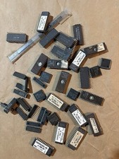 Vintage IC Chip Lot AMD Intel Philips ST EPROM Microprocessor Contrologic  picture
