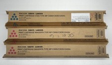 Genuine Ricoh Savin Lanier Toner - Lot of 3 - 1 Cyan, 2 Magenta - Brand NEW picture