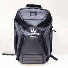 OGIO Hatch Laptop Backpack Black Gray Embroidered Smoothie King Logo NWOT 91001 picture