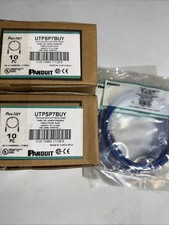 Lot Of 30 Panduit UTPSP10BUY Cat 6 Patch Cord Blue 7ft NEW picture