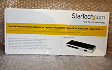 StarTech Dual-4K USB-C USB-A Docking Station for Laptops DK30A2DH | Black/Silver picture