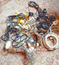 Mixed Lot Cables Wires Coax USB Phone Lines Adaptors kTec ac Adaptor Apple More picture