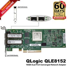 Dell QLogic QLE8152-T-Del Dual 10GbE 2-Port Converged Network Adapter Card 42F2X picture