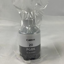 Canon GI-20 PGBK Pigment Black Ink Bottle 170ml for MegaTank NEW Sealed picture
