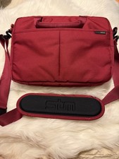STM Laptop or Tablet Messenger Commuter School Work Bag Soft Lined Padded Red picture