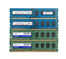 16GB (4x4GB) DDR3 Desktop RAM Lot - 2x SK Hynix 1600MHz & 2x ADATA 1333MHz picture