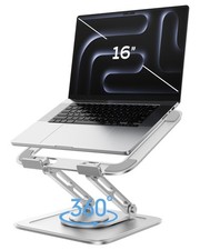 Adjustable Laptop Stand, Computer Stand with 360 Rotating Base, Ergonomic Laptop picture