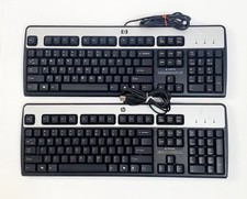 HP KU-0316 104-Key Wired USB Standard Desktop Keyboard - Lot of 2 picture