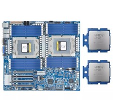 Gigabyte MZ73-LM2 SP5 Motherboard With 2x AMD EPYC 9965 Server CPU 192 Cores picture