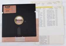 Vtg Scotch Computer Floppy Disk-Collectible, Untested, As-Is (Atari, Utilities) picture