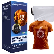 Wholesale 13in Reflective Colorful Pet DTF Film Roll Cold Peel 160u Thickness picture