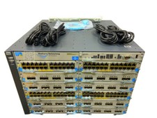 J8698A I LOADED HP ProCurve 5412zl Layer 3 Switch J9538A J9534A 4x J9306A PSU picture