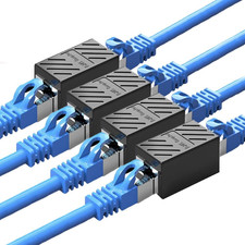 RJ45 Ethernet Coupler,  4 Pack RJ45 LAN Internet Female to Female picture