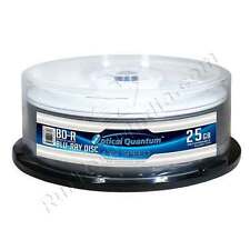 50 Optical Quantum 6x 25GB Blu-ray BD-R Shiny Silver Blank Disc OQBDR06ST-50 picture