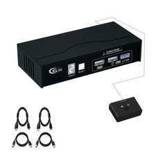 8K60Hz 4K144Hz 2 Port USB 3.0 KVM Switch Displayport 1.4 with All Input Cables picture