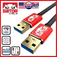 USB A to USB A 3.0 Cable Male to Male Super Speed Data for PC Laptop Computer picture