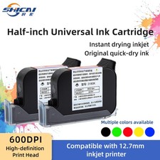 3PCS 12.7mm TIJ Print Head Solvent Ink Quick Dry for Carton Metal Plastic Coding picture
