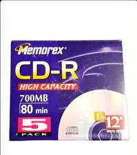(20CD.)  Memorex CD-R High Capacity  700MB/80Min Blank Write Up  to 12X/4pack 5. picture