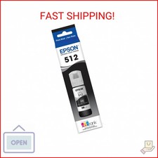 EPSON 512 EcoTank Ink Ultra-high Capacity Bottle Photo Black (T512120-S) Works w picture