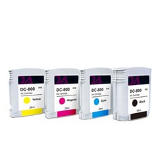 4pc/set DC-800 INK CARTRIDGE WITH NEW CHIP FOR Pradotec SIP60 PASSPORT PRINTER picture