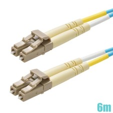 6M LC UPC to LC UPC Fiber Optic OM3 Duplex 50/125 MultiMode Optical Patch Cable picture